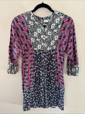 Zara Girls Paisley Floral Print Boho Hippie Dress Size 13/14
